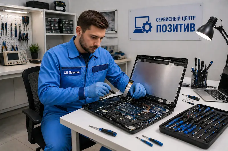 Замена шлейфа матрицы ноутбука в Кронштадте