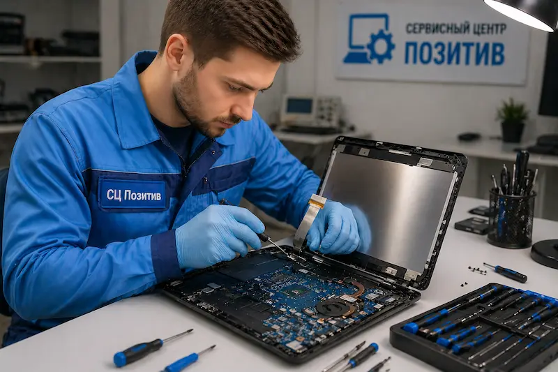 Ремонт шлейфа матрицы ноутбука в Кронштадте