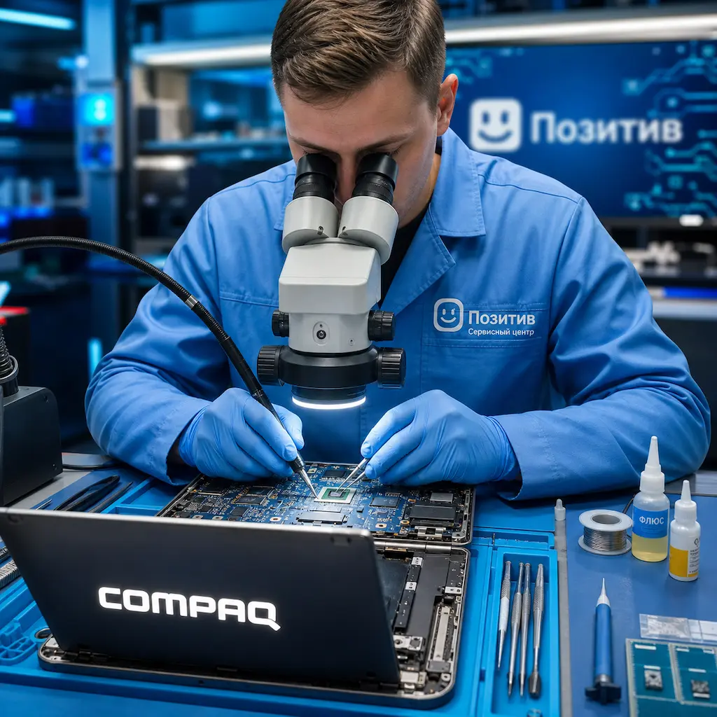 Замена видеокарты ноутбука Compaq в Кронштадте