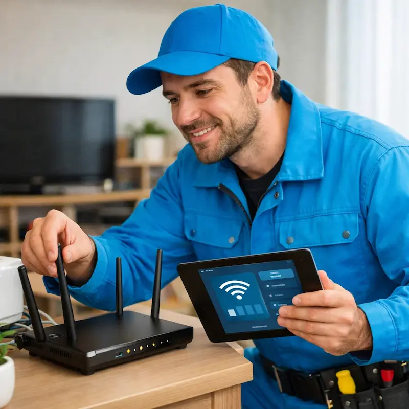Настройка Wi-Fi для квартиры, дома и офиса в Кронштадте