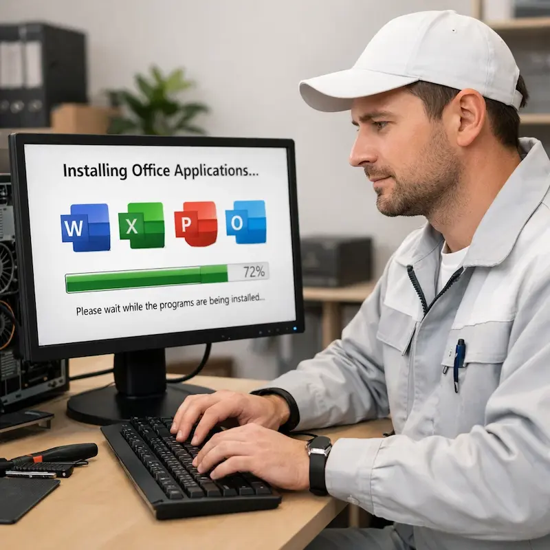 установка офисных программ на компьютер в Кронштадте