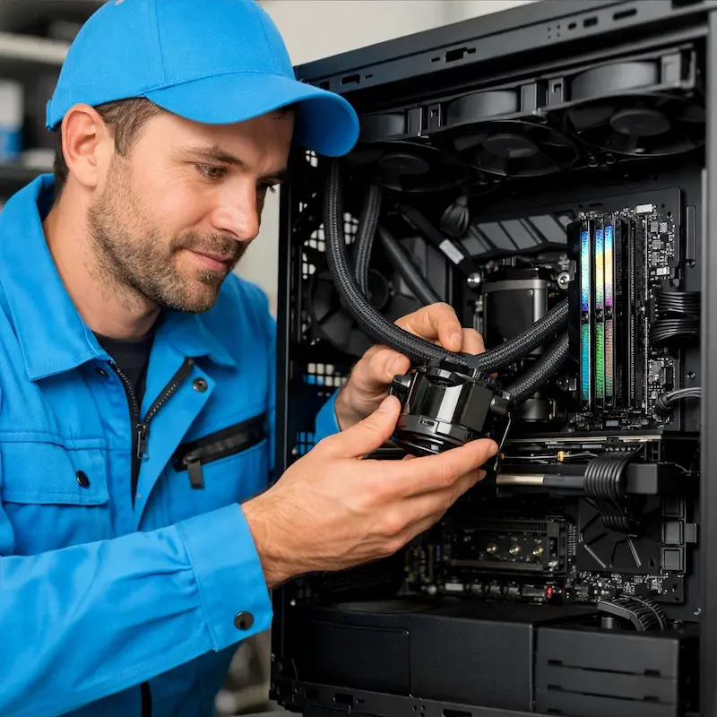 Установка СЖО на ПК в Кронштадте